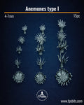 Anemonen Unterwasser Terrain Bits für Tabletop Dioramen und Miniatur Bases – 3D gedruckte Seeanemonen von FPSBits