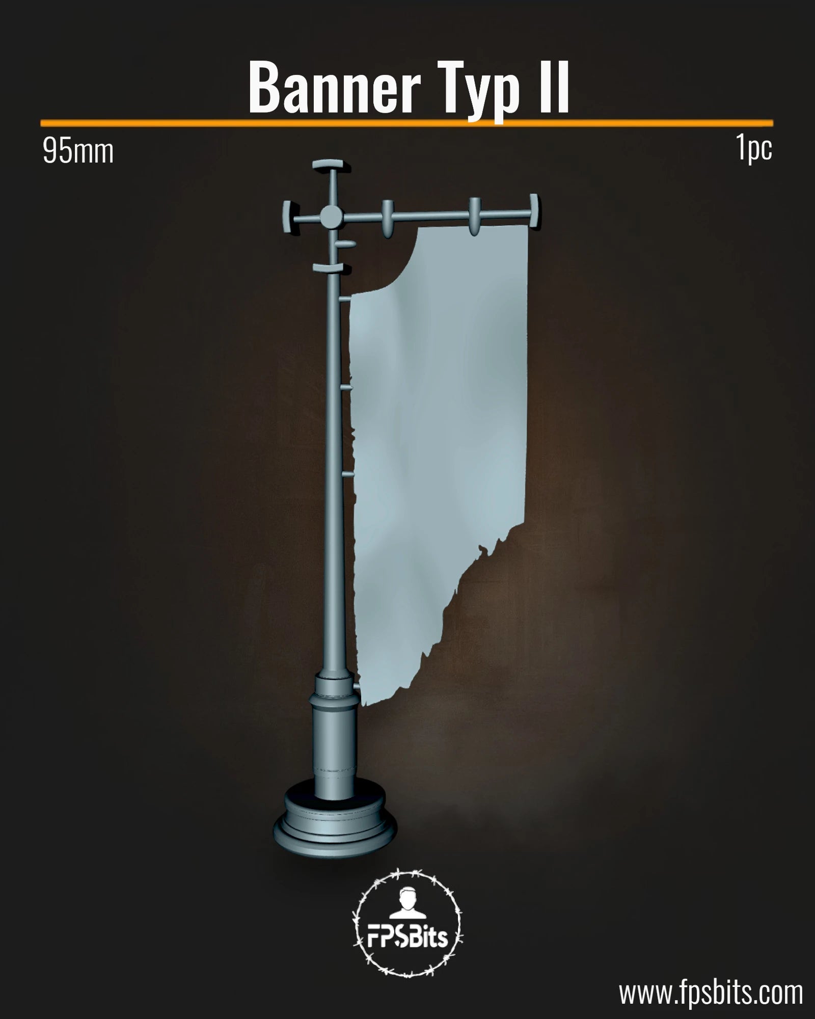 Banner Typ 2 Tabletop Gelände Bit für Miniaturen, Dioramen und Tabletop Schlachtfelder – FPSBits