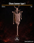 Chaosbanner Typ I Dark Fantasy Banner Terrain Bit für Tabletop Dioramen – FPSBits