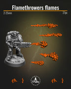 Flammen Effekt Bits für Flammenwerfer Miniaturen und Tabletop Dioramen – FPSBits