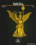 Gold Else Statue Monument Terrain Bit aus Berlin für Tabletop Städte und Dioramen – FPSBits