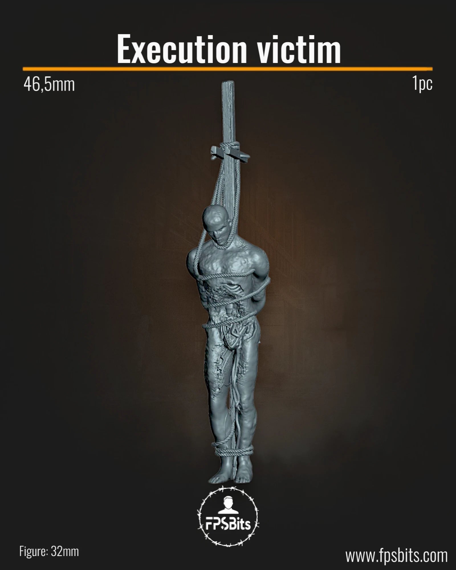 Hingerichteter am Pfahl Dark Fantasy Terrain Bit für Tabletop Dioramen – FPSBits