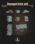 Ziegelmauern
Ziegelmauer Ruinen Terrain Bits für Tabletop Städte und Dioramen – FPSBits