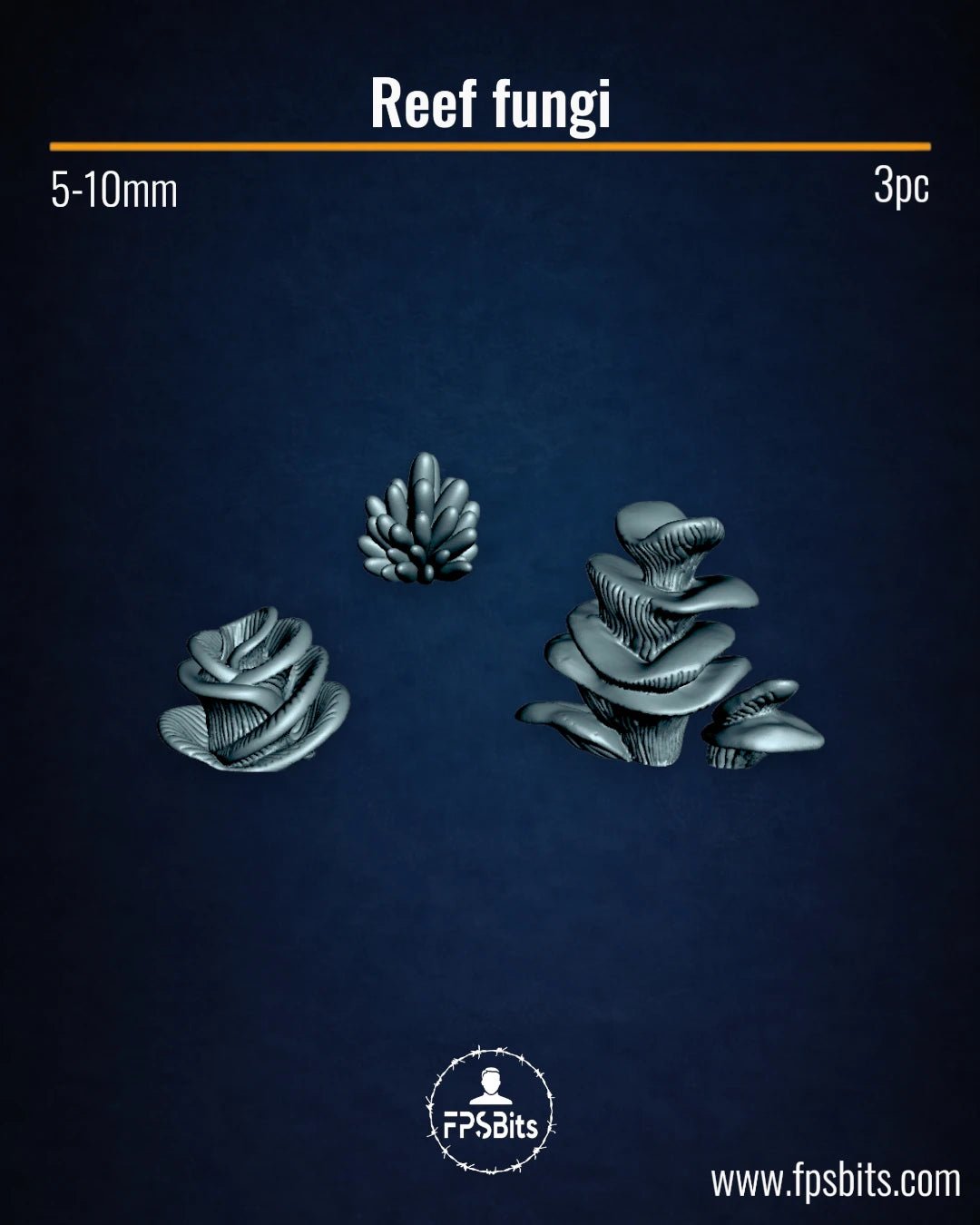 Riff Pilze Unterwasser Terrain Bits für Tabletop Dioramen und Riff Bases – FPSBits
