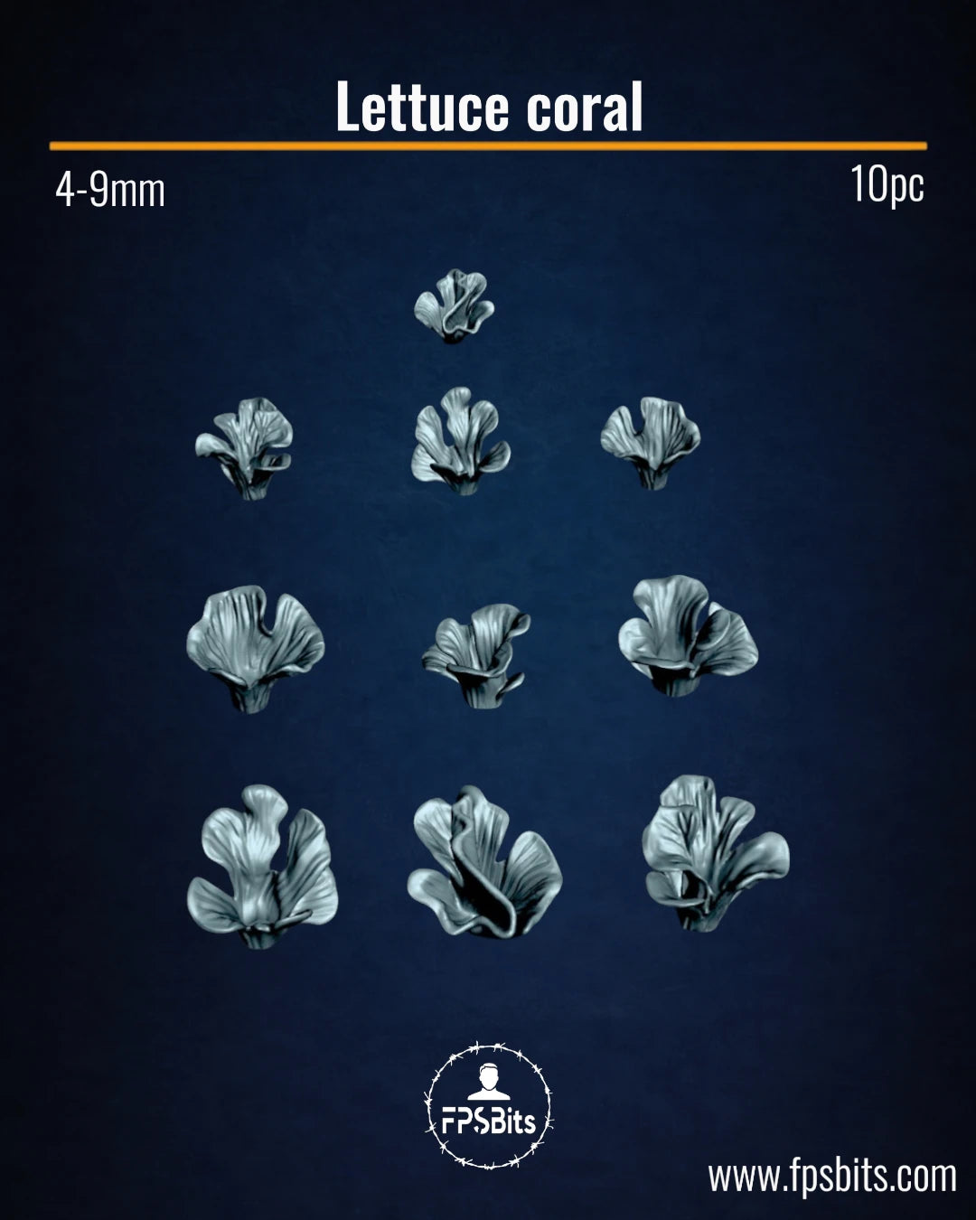 Salatkorallen Unterwasser Terrain Bits für Tabletop Dioramen – FPSBits