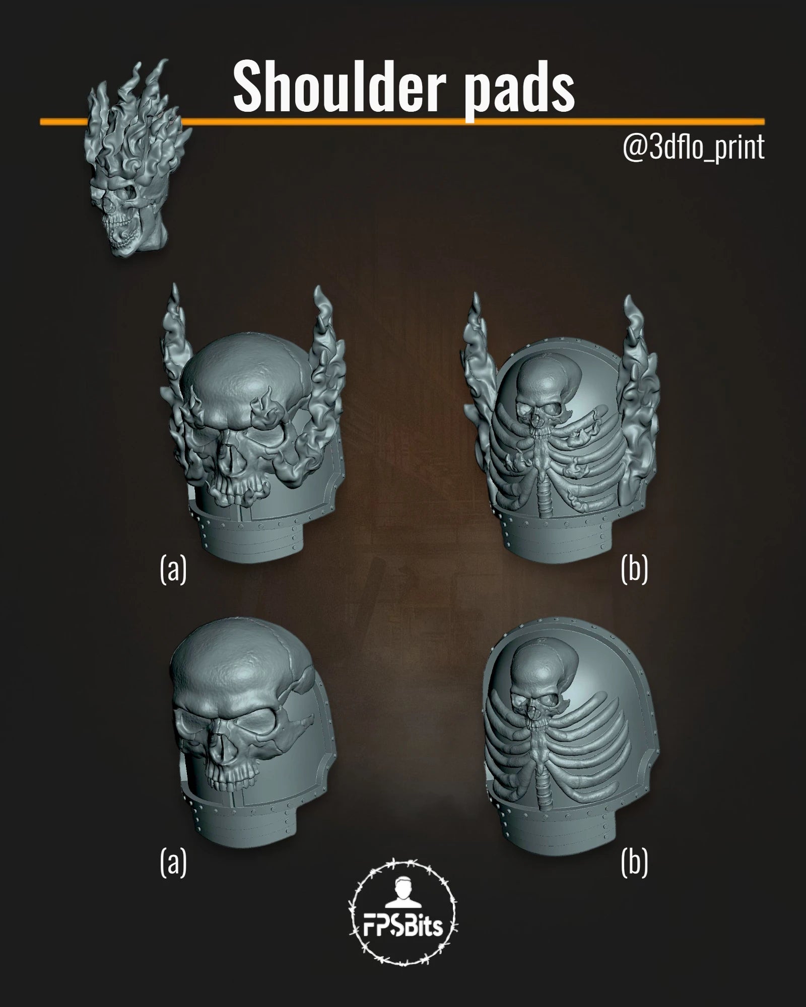 Schulterpanzer Bits Kopf Marine Roboute Guilliman für Tabletop Miniaturen Umbauten und Sci-Fi Modelle – FPSBits