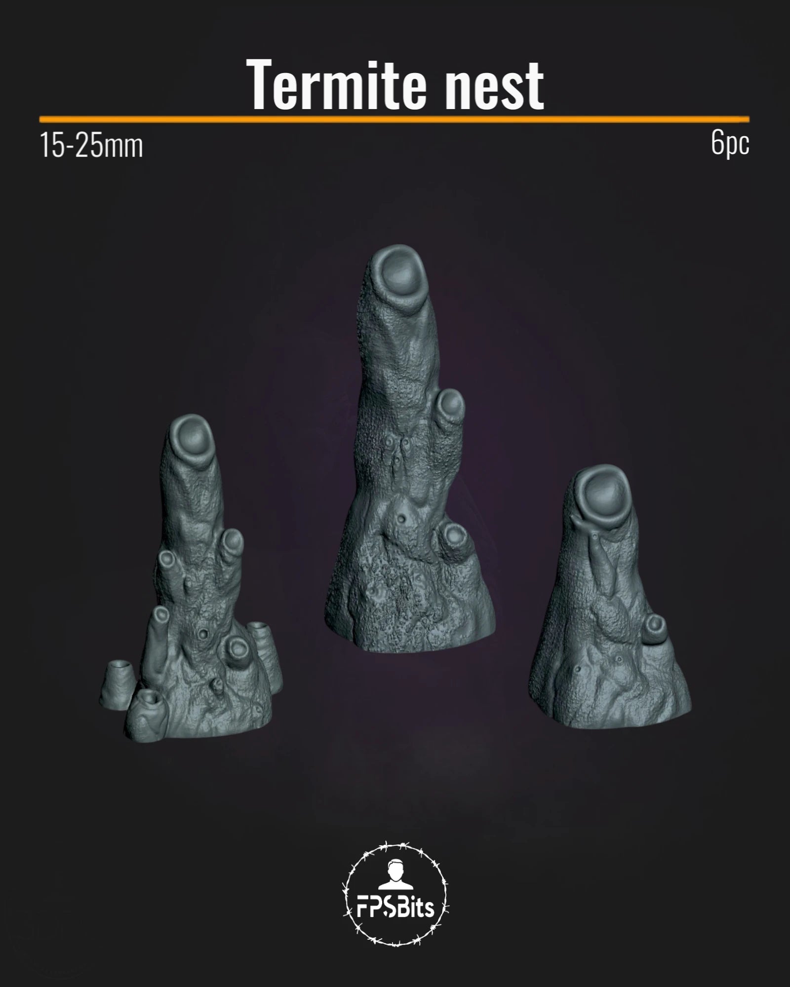 Termitenhügel Terrain Bits für Natur Dioramen und Tabletop Bases – FPSBits