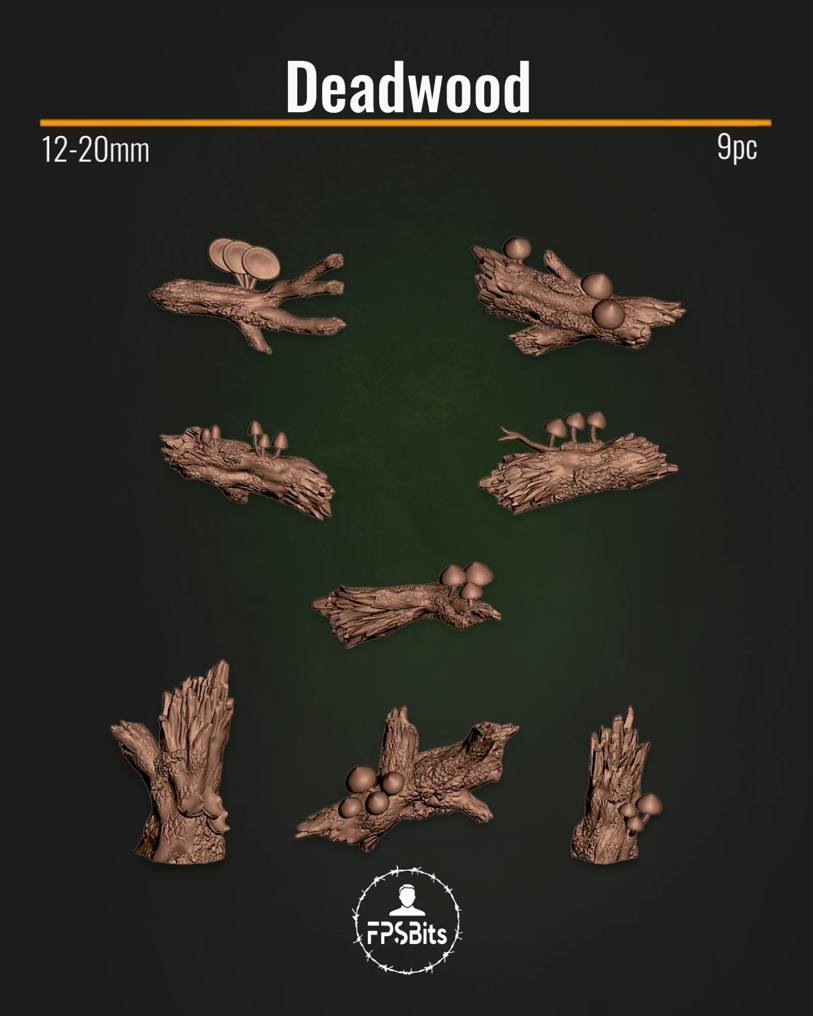 Tot holz Terrain Bits für Wald Bases und Tabletop Dioramen – FPSBits