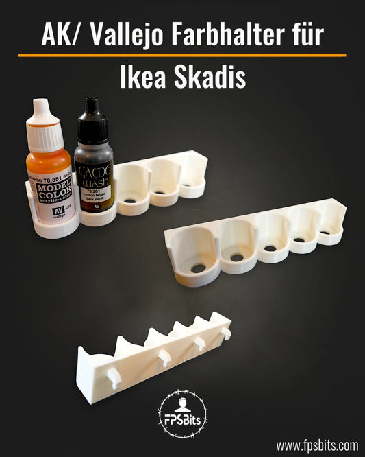 Farbhalter AK/ Vallejo für Ikea Skadis