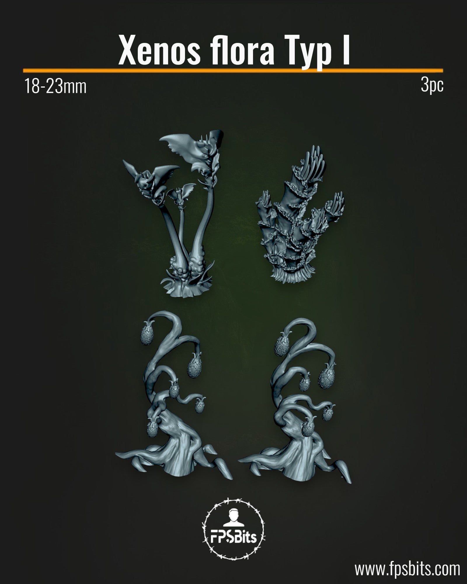 Alien Pflanzen Terrain Bits für Tabletop Sci-Fi Dioramen – FPSBits