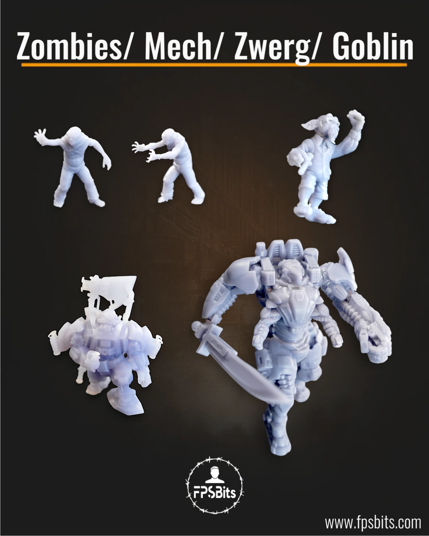 Zombies/ Mech/ Zwerg/ Goblin